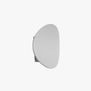 PEA443 Minimalist Pebbles Shaped Metal/Acrylic Outdoor Waterproof Wall Lamp, Black/Gray