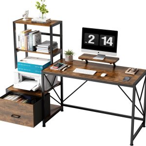 PEA457 Printer Reversible Computer Movable Desk