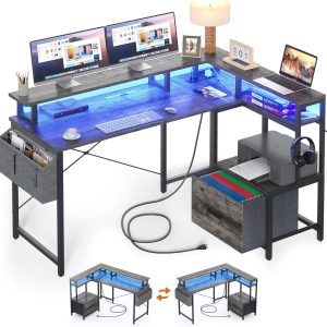 PEA461 Computer Cabinet Printer Monitor Desk