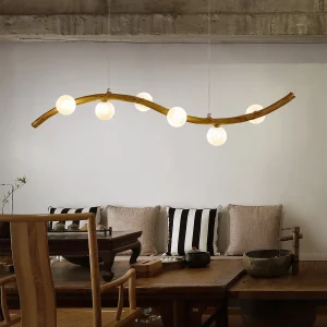 PEA486 Japanese-style Dining Table Restaurant Pendant Light Guesthouse Tea Room Single Row Long Branch bar Counter Pendant Light