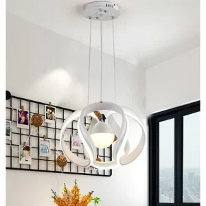 PEA480 Modern Luxury Minimalist LED Pendant Light Creative Dining Room Chandelier with Artistic Middle Installation Bar Table Lamp