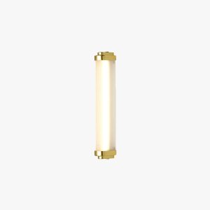 PEA450 Edge Minimalist Cylindrical Metal Outdoor Wall Lamp, Black/Gold/Silver